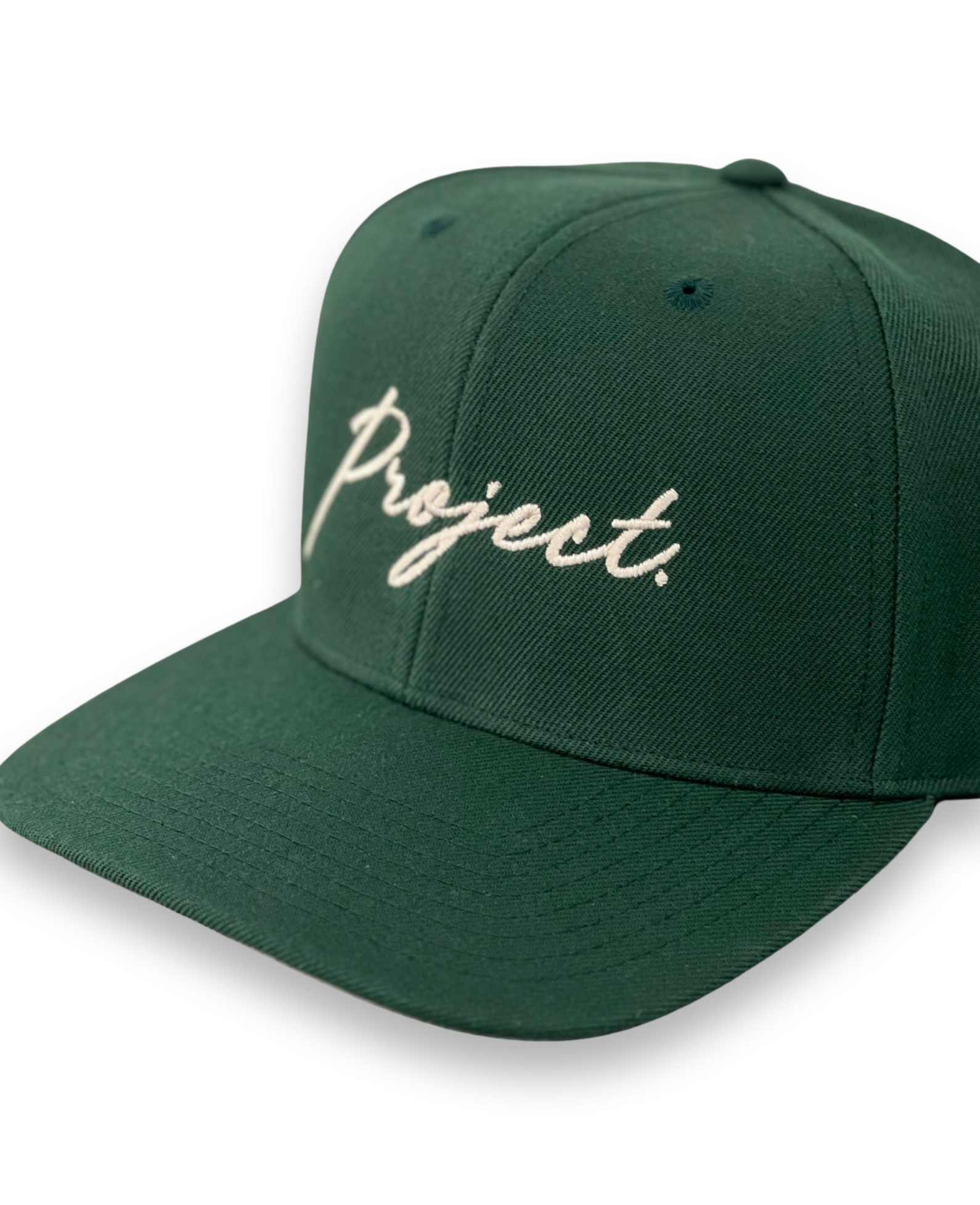 PROJECT. Script Snapback Cap (Green)